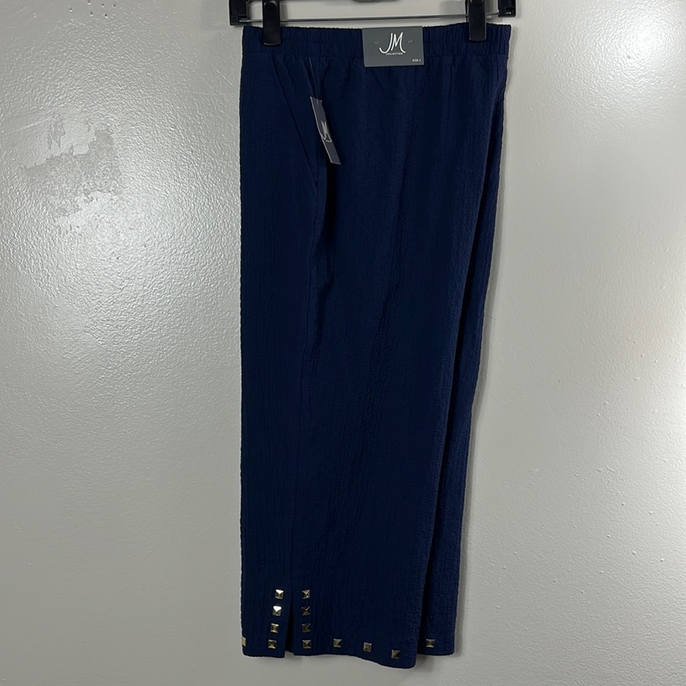 JM collection Capri pants women’s L blue studded